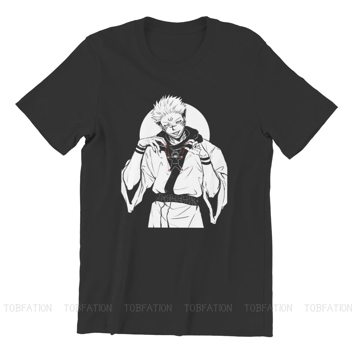 Ryomen Sukuna Premium Hip-Hop Marškinėlius Džiudžiutsu Kaisen Itadori Megumi Fushiguro Satoru Anime Viršūnės T Shirt Vyrai Tee Dovana Drabužiai