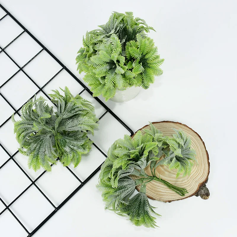 2 puokštė Žalias Dirbtinis Succulents Augalus, Namų, Sodo Puošmena Vestuvių Augalų Sienos Gėlių Bonsai Netikrą Augalai