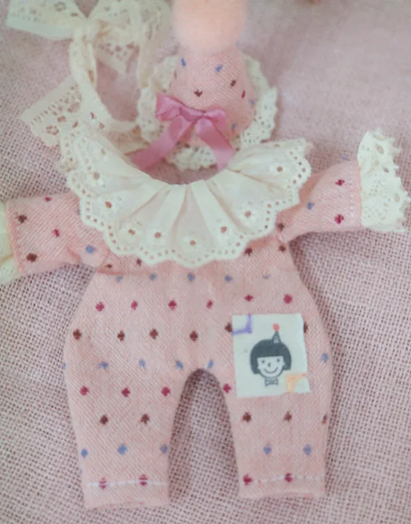 Ob11 kostiumas Molly mielas klounas jumpsuit dviejų dalių, lėlės, drabužiai, lėlės, drabužiai, lėlės, aksesuarai, žaislai