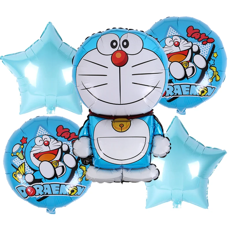 Animacinių filmų Doraemon Folija balloons18 Colių Jingle Kačių Globos Helio Balionas su Gimtadieniu Šalis Dekoro Prekių Vaikams, Žaislų Balionas