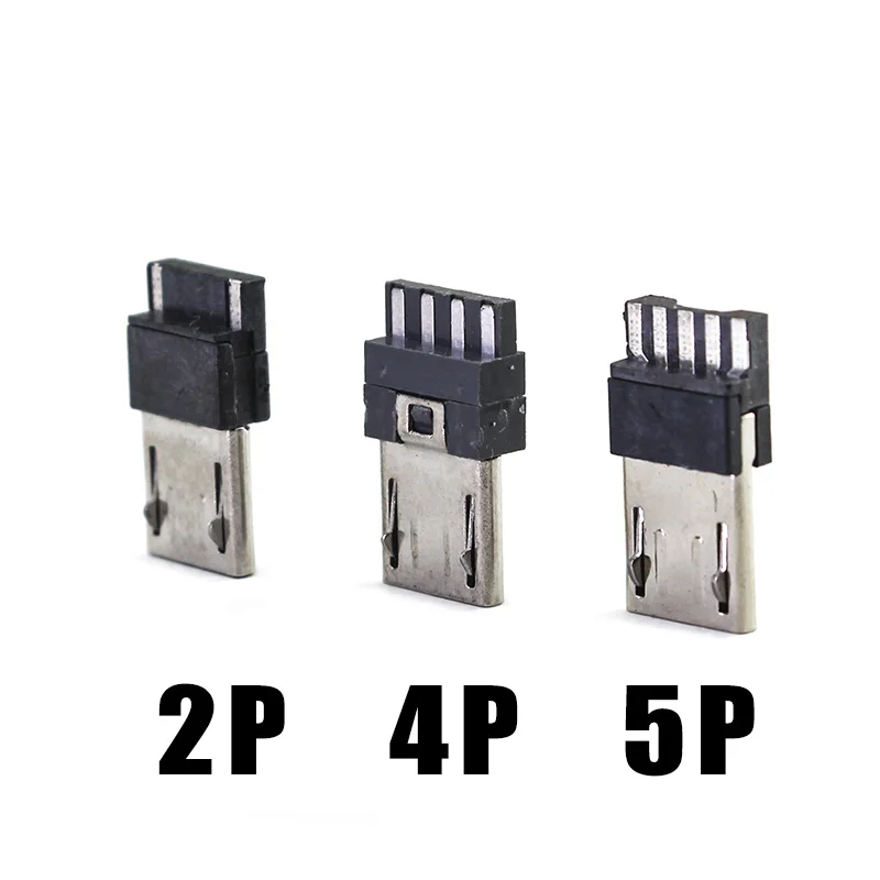 20pcs 50pcs USB4Pin/5Pin Micro USB Jack Plug kištukinė Jungtis Uosto Jack Uodega Sockect Prijungti Gnybtai, Skirti 