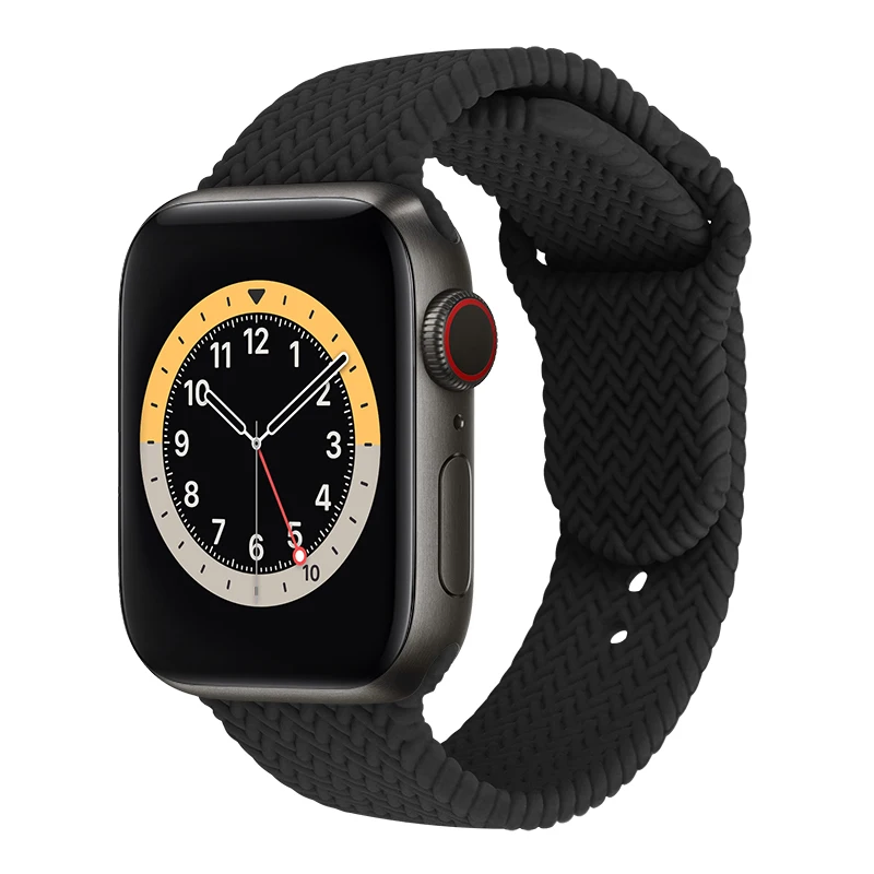 Dirželis Apple watch band 44mm 40mm 38mm 42mm Sporto Pintas venų Silikono smartwatch apyrankę iWatch 3 4 5 se 6 serija