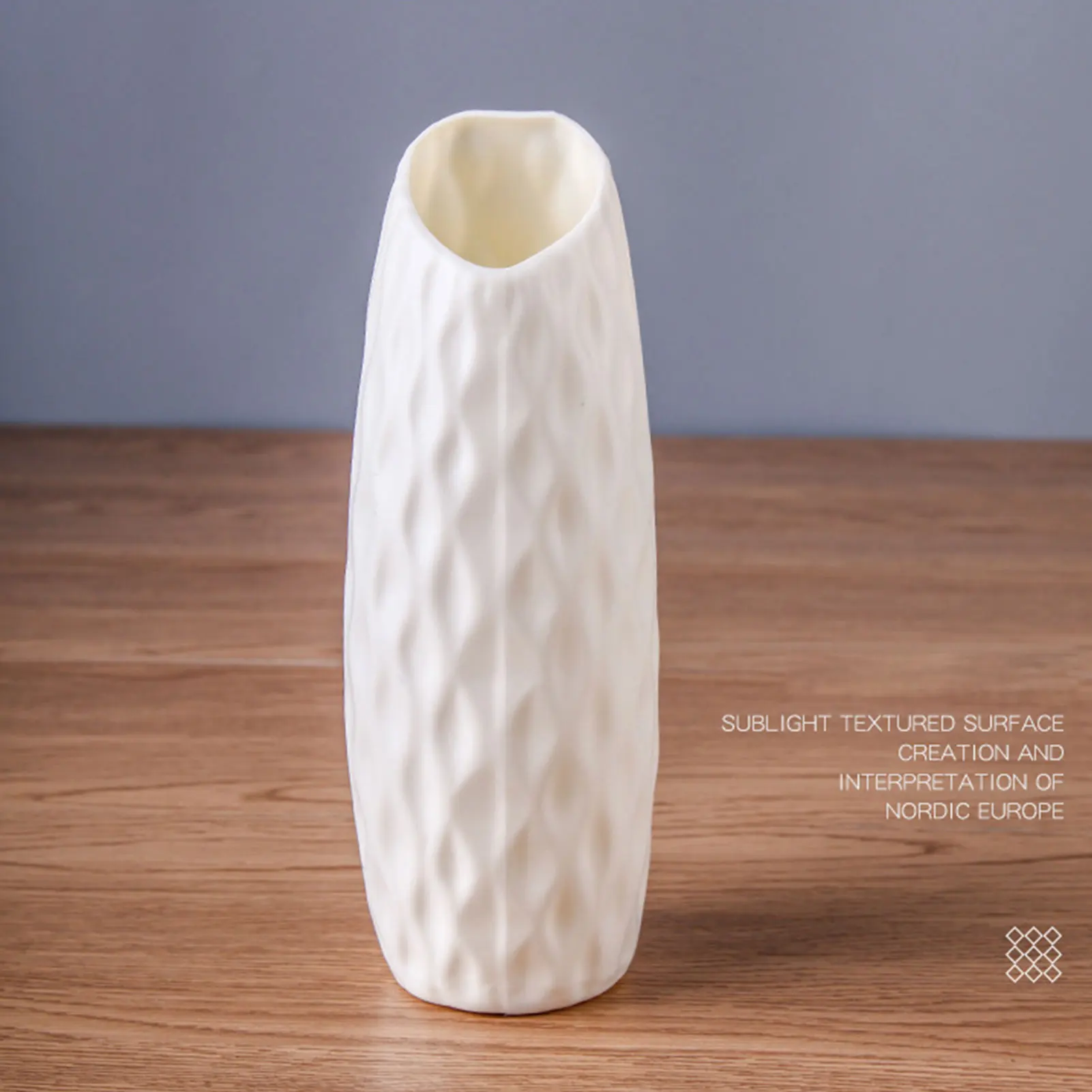 Šiaurės Plastiko Imitacijos Glazūra Vaza Anti-keramikos Veido Vaza, Modernus Minimalistinio Abstrakčių Gėlių kompozicijų Namų Puošybai Florero