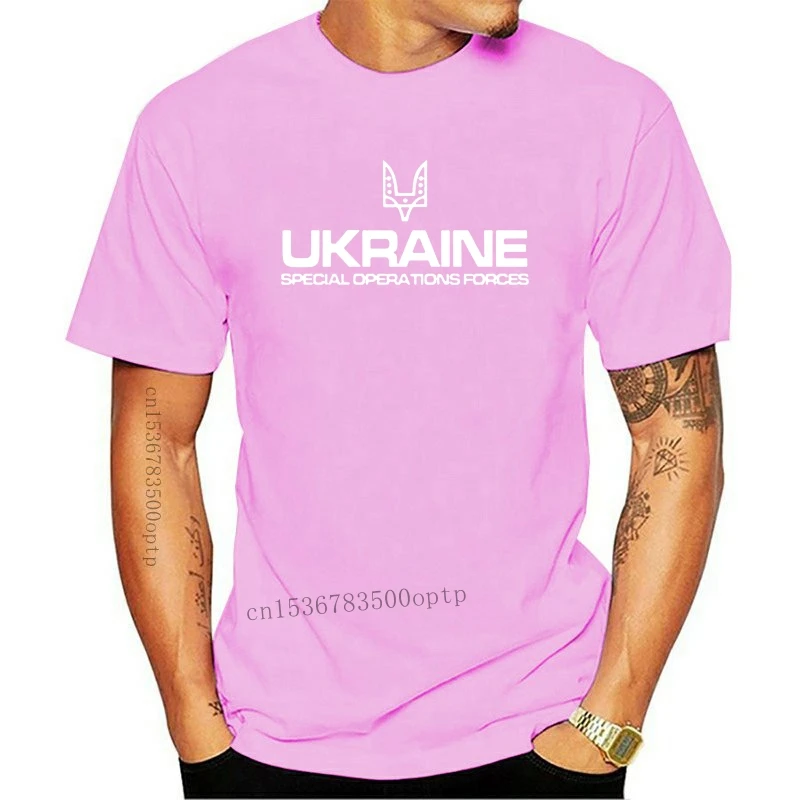 2019 Mados Trumpos Rankovės, Juodos spalvos Marškinėliai Naujas Ukrainos Specialiųjų Operacijų Pajėgų Vilkas Logotipas Karinės Armijos, T-shirt