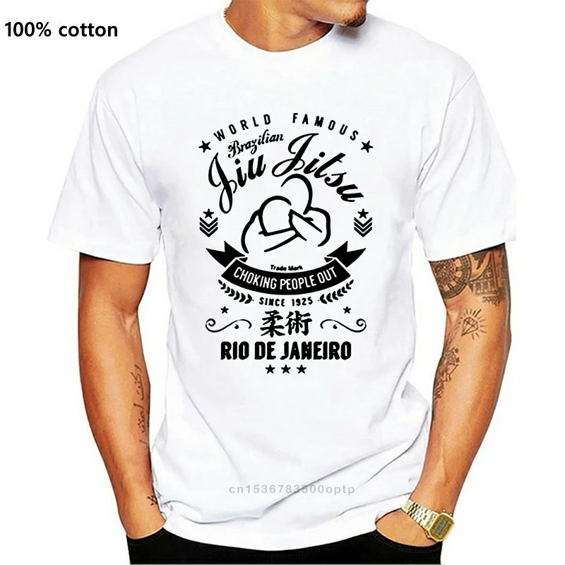 Laisvi Juodas Vyrų Tshirts Homme Tees Brazilijos Jiu Jitsu Marškinėliai Clothings Martials BJJ Viršuje Gracie Tee Print T-Shirt Mens