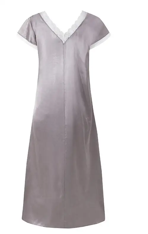 Mados Midi Sleepwear Moterų Nėriniai Homewear Rinkiniai 2020 Metų Vasaros Atsitiktinis V-Kaklo, apatinio Trikotažo Moterų Kietas Spliced Nightgowns Negabaritinius