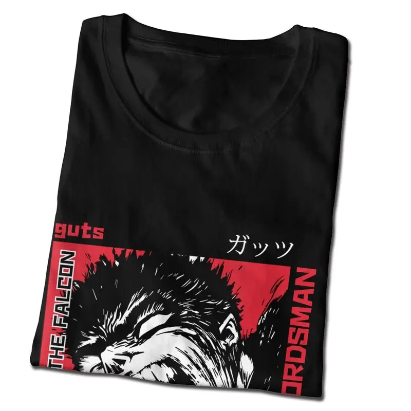 Įsiutę Gattsu Berserk T-shirt Vyrai Harajuku Marškinėliai trumpomis Rankovėmis Medvilnė Byronic Herojus Žarnos Marškinėlius Kietas Tee Viršų