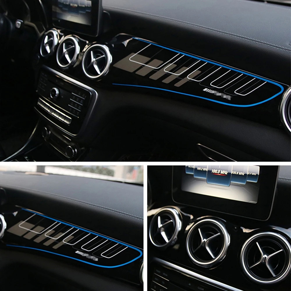 Mercedes-Benz GLA CLA W176 W117 W156 Prietaisų skydelio apdaila Oro angos dangtelį Priemonės apdailos juostelės Centrinis valdymo pultas