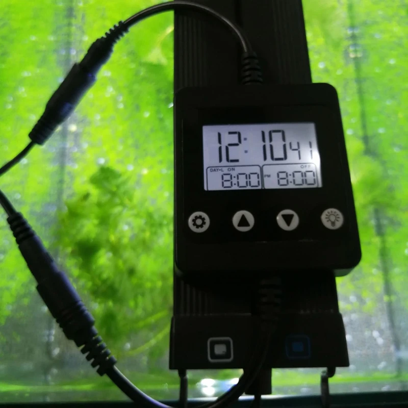 Akvariumas LED Šviesos Reguliatorius Reguliatorius Moduliatorius su LCD Ekranu, skirtas Žuvų Bakas Laikas Tamsos Sistema Saulėtekio&Sun set Sistema