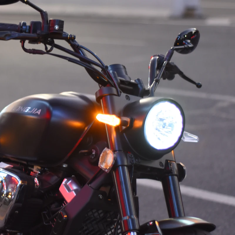 Motociklo Universalus Kristalų 12V Skaidrūs Priekiniai Posūkio Signalo LED Šviesos