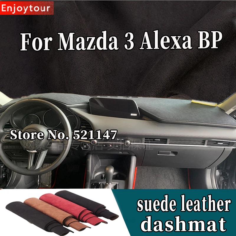 Skirta Mazda3 Mazda 3 Alexa BP 2019 2020 2021 2022 Verstos Odos Dashmat prietaisų Skydelio Dangtelį Brūkšnys Mat Automobilis-optikos Reikmenys