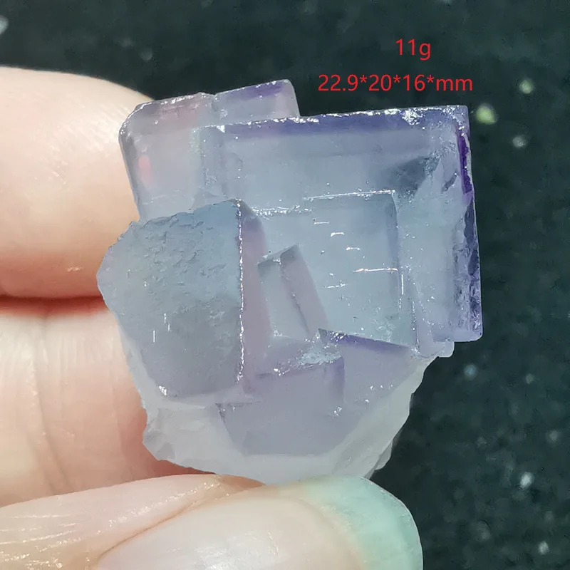 51.4 gNatural violetinė Fluorito Kristalas mineralinės akmens apdailos žiedas venų gydymo geologinių mokymo pavyzdys apdaila