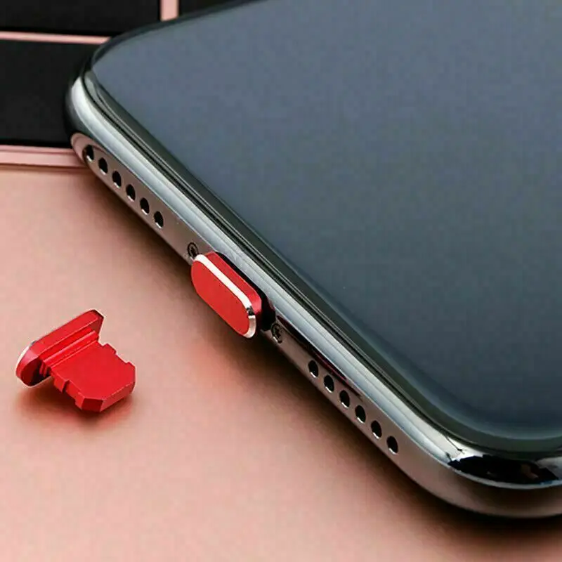 Stabdžių Dulkės Prijungti iPhone 12 11 Pro XS Max X XR 7 8 6 6S Plius 12 mini Metalo apsaugos nuo Dulkių Įkrovimo Kroviklis Dokas Kamštis Kamštis