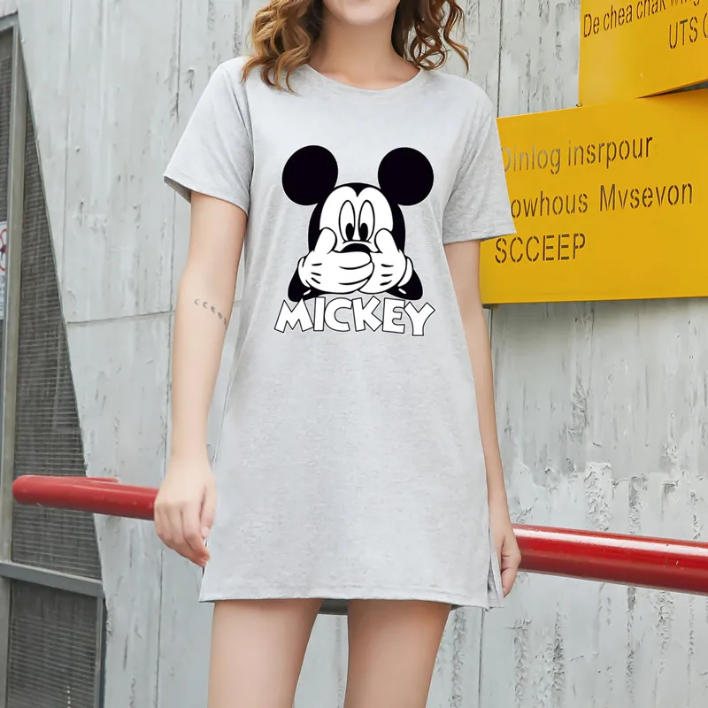 Mickey, Apimantis Jo Burnos Kawaii Anime Marškinėliai Moterims Atsitiktinis Harajuku Tee Negabaritinių Moterų Ilgi Marškinėliai Vasaros 2021 Moteris Viršūnės