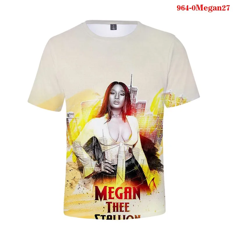 Moterų Drabužiai 3D Marškinėlius Megan Tave Eržilas Atspausdinta Marškinėliai Amerikos Moterų Reperis Hip Pop T-shirt Streetwear Vasaros Viršūnes atsitiktinis