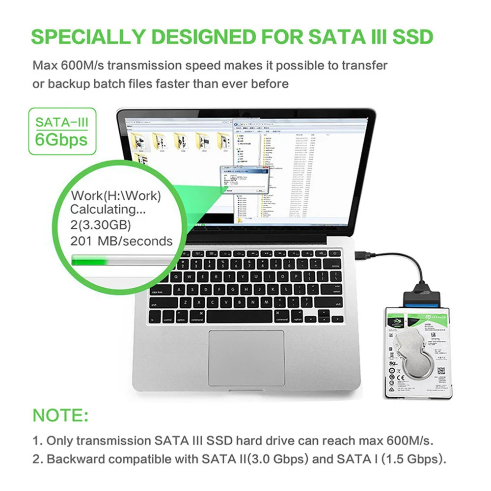 USB2.0/3.0 SATA 22pin Kabelio Adapteris Keitiklis Linijos HDD SSD Prijungti Laidą Laidą 2.5 Hard Disk Diskų, Kietojo Disko