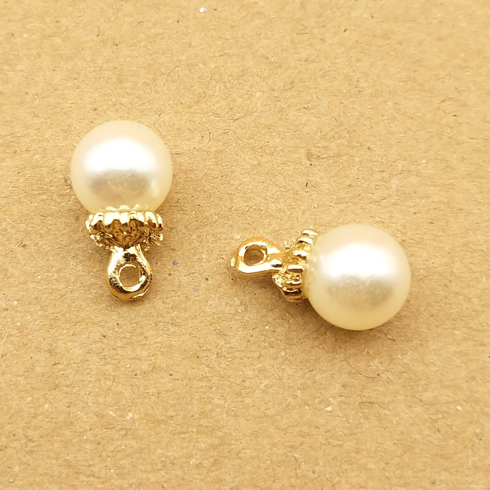 10vnt perlų žavesio papuošalai priėmimo auskarai pakabukas karoliai ir apyrankės pakabukai 6mm 8mm 10mm 12mm kaip 14mm