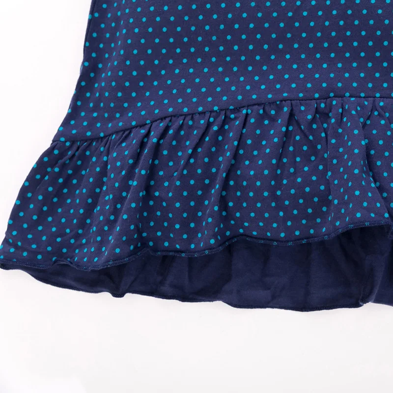 Mažai Specialistė 2021 Naujas Vasaros Kūdikių Mergaičių Drabužių Prekės ženklo Suknelė Medvilnės Dot Laiškas Spausdinti Batwing Rankovėmis Suknelės Vaikams 2-7 Metų