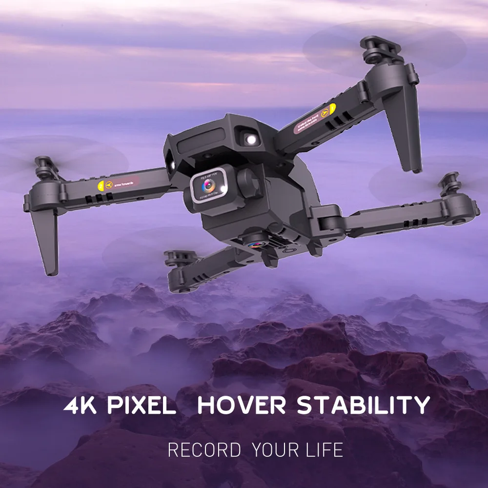 Naujas HJ78 Mini Drone 4K HD Profesional Fotoaparato Šviesos Srauto Wifi Fpv Sraigtasparnio Aukščio Laikyti Sulankstomas RC Quadcopter Dron Žaislą Dovanų