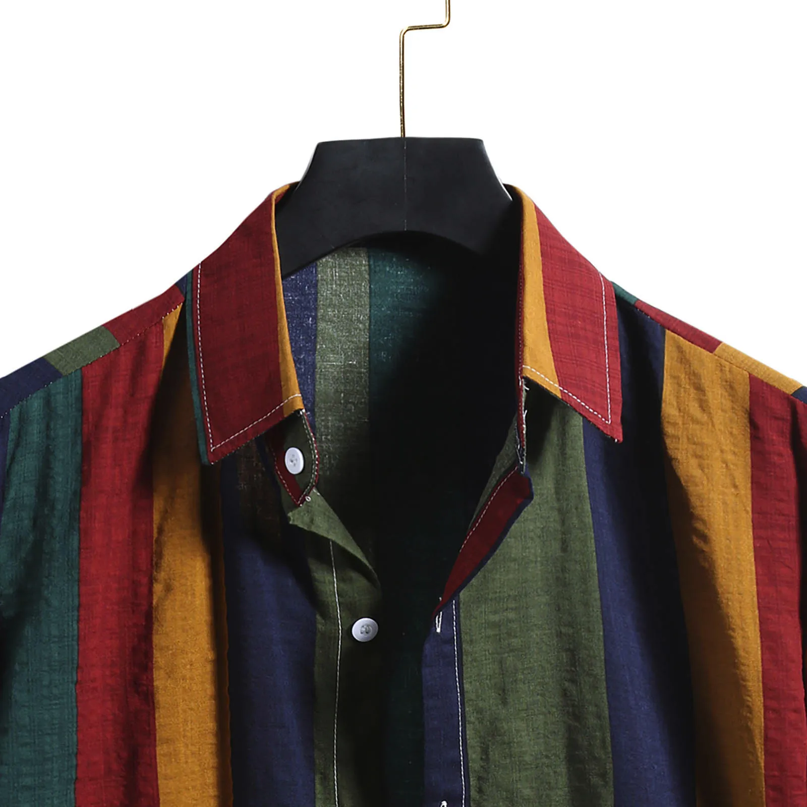 Vyrų Marškinėliai Karšto Etninės Medvilnės Skalbiniai Vintage Drabužių Dryžuotas Spausdinti Trumpomis Rankovėmis Palaidinė Mados Prarasti Atsitiktinis Žmogus Marškinėliai Kimono