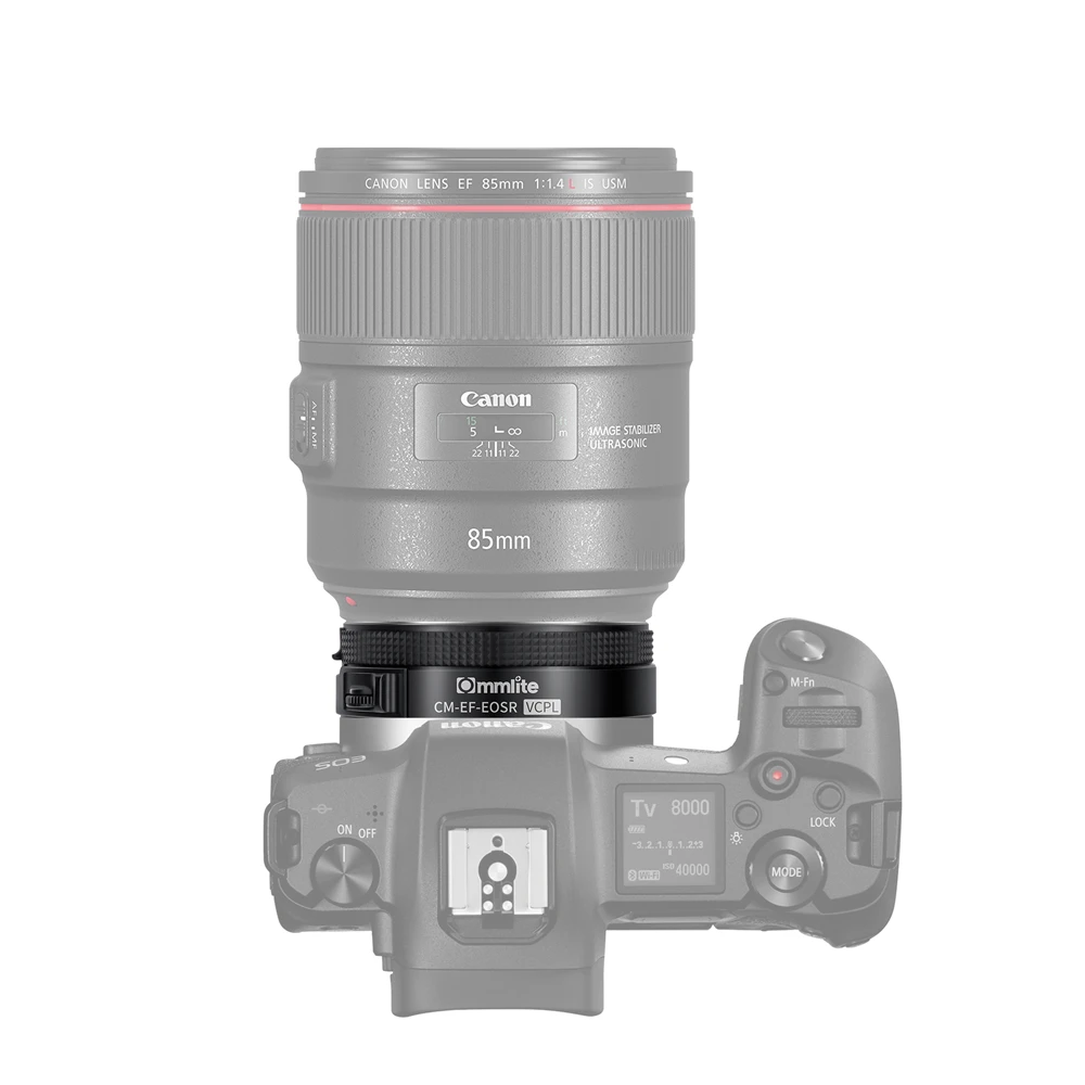 Commlite EF-EOSR VCPL Objektyvo adapterio žiedas su CPL AF Canon EF EF-S Objektyvo į Canon EOS RF Prijungti vaizdo Kamera R5 R6
