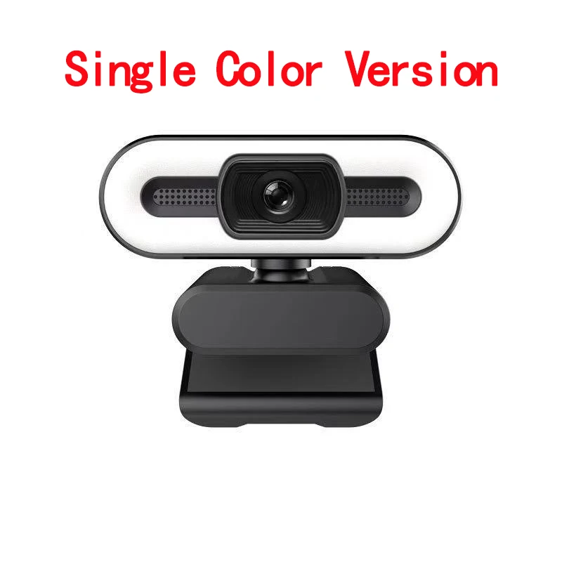 1080P 2K 4K HD Kameros su Užpildykite Šviesa Pasukti Nešiojamas Web Kamera PC Kompiuterio Kamera Su Mikrofonu 