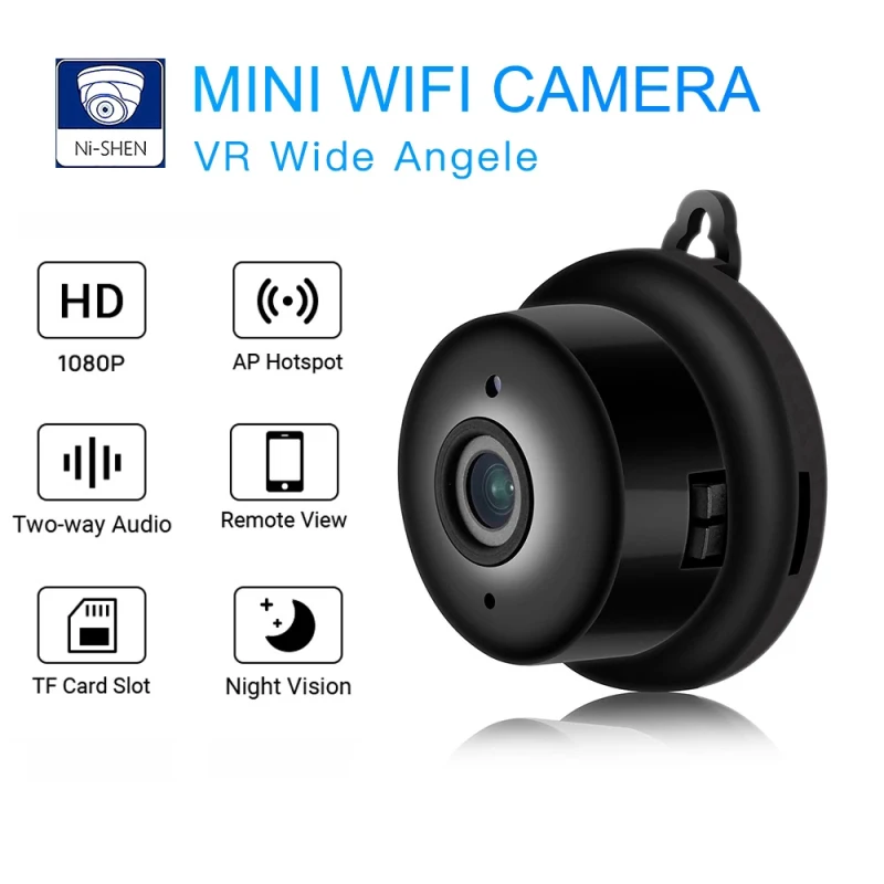 Mini IP WIFI vaizdo Kamera 1080P HD Belaidžio Namų Saugumo DVR Naktinio Matymo Kamerų, Dviejų krypčių Garso, Judesio Aptikimo Kūdikio stebėjimo