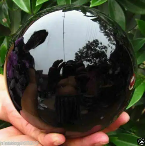 4cm-20cm +Stovas Natūralus Juodas Obsidianas Srityje Didelių Krištolo Rutulį Gydymo Akmuo+pjedestalo