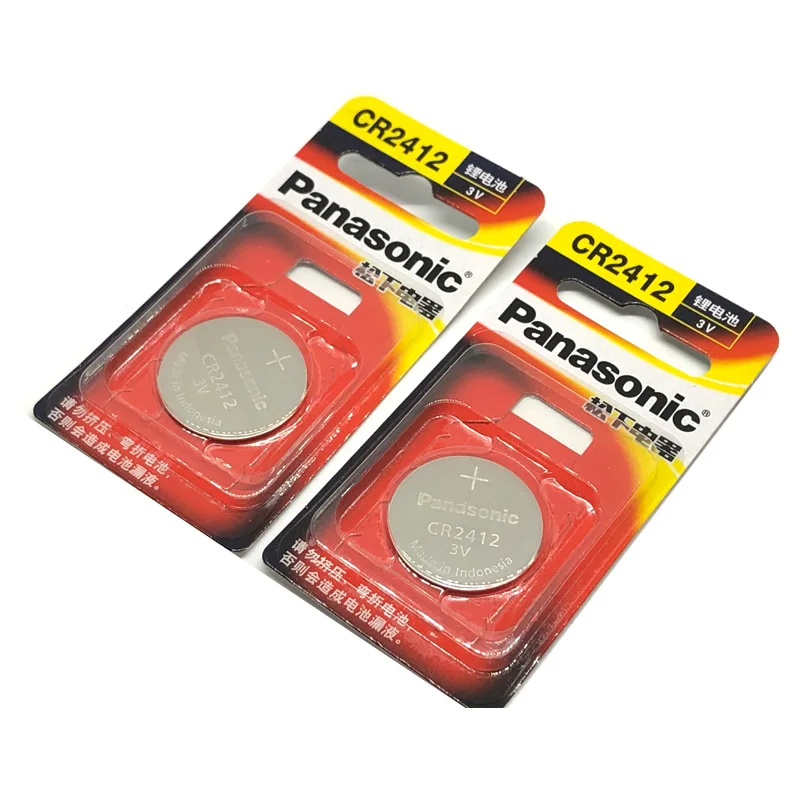 2vnt/daug Panasonic CR2412 CR 2412 3V Ličio Mygtuką Monetos Žiūrėti Baterijos Raktų Žiedai Baterijas Swatch 
