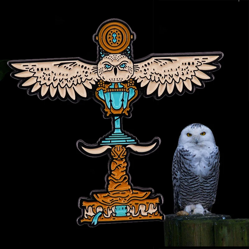 Magiškas Laikas Turner Kompasas Rašybos Hedwig Pelėda Trofėjų Snitch Rūšiavimo Skrybėlę Sagė Burtininkų Vedlys Magija Elementus Pin Bookworm Ženklelis