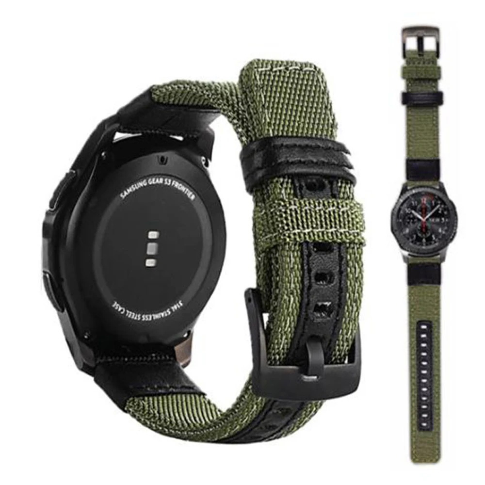 20 22mm Juosta Nailono Diržas, skirtas Samsung Galaxy Watch3 41mm 45mm Greito Atleidimo Apyrankę, Huawei Žiūrėti GT 2 Pro 46mm 42 Watchband