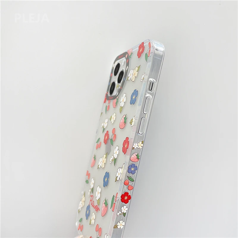 Mielas Šviežių Gėlių Aišku, Telefono dėklas Skirtas iPhone 12 11 Pro Max 7 8 Plus X XR XS Max SE 2020 Mados Padengti Silikono tpu Minkštas Capas