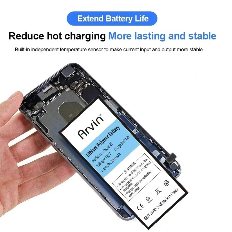 AAAAA Klasės Telefonas Kokybės Baterija, iPhone 6S Originalus Talpa Bateria 