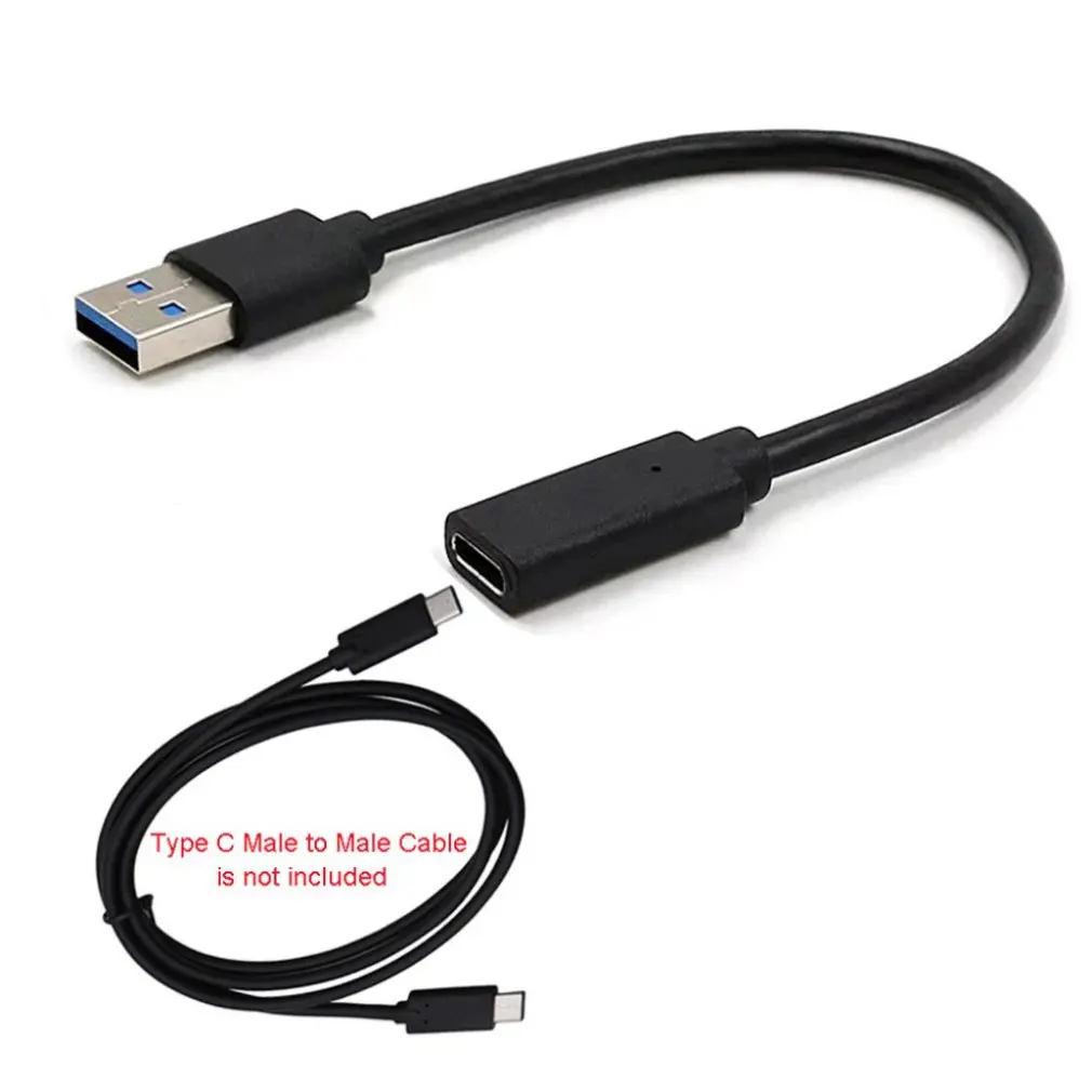 0.2 Metrų USB 3.1 C Tipo Moteris USB 3.0 Male Port Adapteris, Laidas USB-C Tipo Jungtis Konverteris, skirtas Macbook Pluoštas 1 Bmk