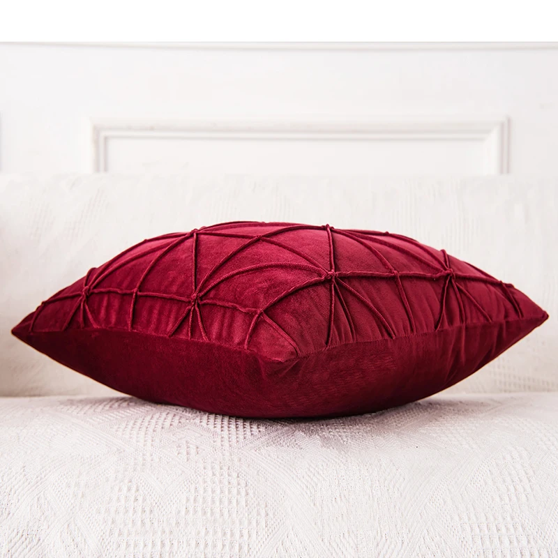 Namuose prabangos sofos pagalvėlių kambarį apdailos rhombic lovos pagalvėlė padengti papuošimai namų grotelės aksomo pagalvės dangtelis