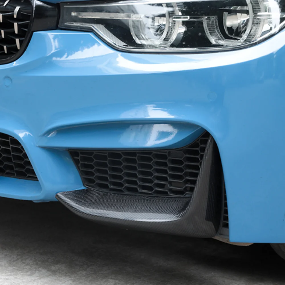 Galiniai Anglies Pluošto Automobilio Bamperio Prijuostės Pusėje Splitter F30 F35 BMW 3 Serijos Modifikacija M3 Stiliaus Automobilio Buferio 2012-2018