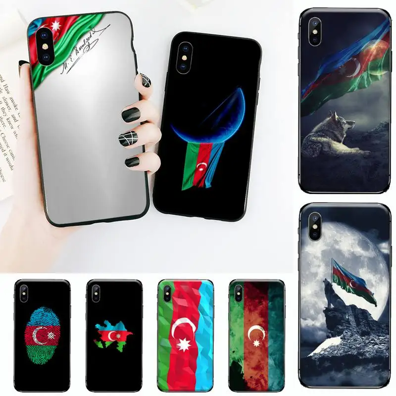 Azerbaidžano buta vėliavos Telefono dėklas skirtas iPhone 11 12 mini pro XS MAX 8 7 6 6S Plus X 5S SE 2020 XR