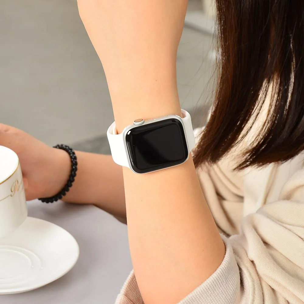 Silikono Dirželis Apple Watch Band 44mm 40mm 38mm 42mm Smartwatch Gumos Sporto Watchband Diržo Apyrankę iWatch 