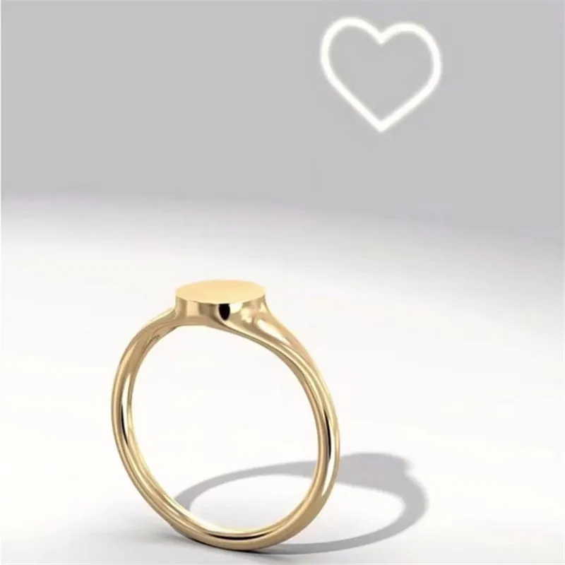 2021 Naujas Atvykti Projekcija Meilė Širdies Žiedai Mados Paprasta Varinė Anillos Už Porą Papuošalai Valentino Dienos Dovanos