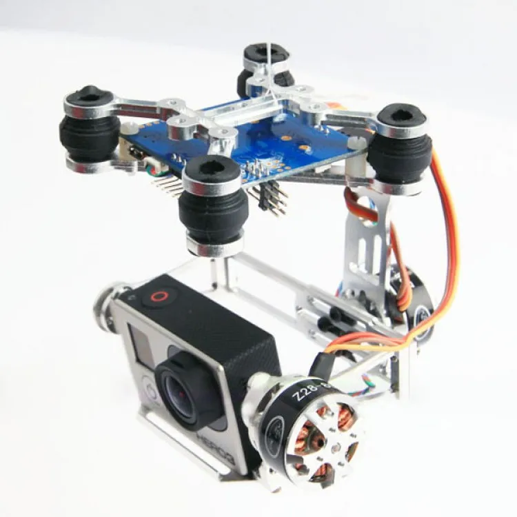 Gopro SJCAM XIAOMI YI Veiksmų Fotoaparato Eken 2-Aixs 2D Brushless Kamera Gimbal rėmo F450 F550 S500 FPV Drone Quadrocopter