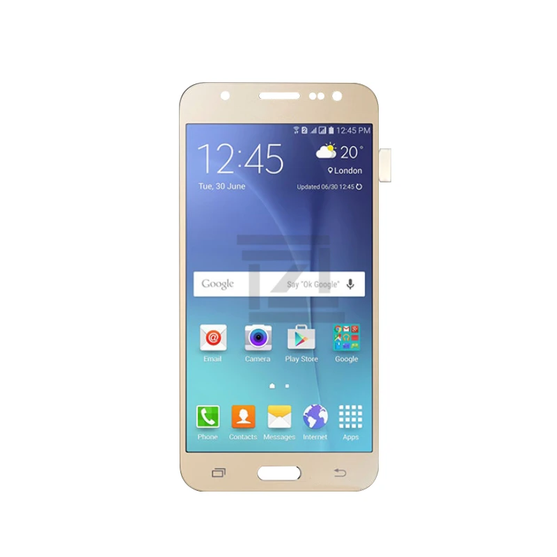 Samsung Galaxy J5 ekranas J500 J500F J500FN J500M Jutiklinis Ekranas skaitmeninis keitiklis Asamblėjos Reguliuoti ryškumą, remontas, dalys