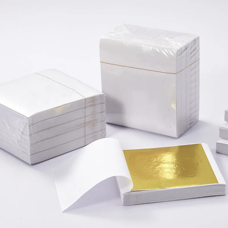 100pc Premium aukso folija, popieriaus Imitacija Skiedra vario glisten Apdailos medžiagos 