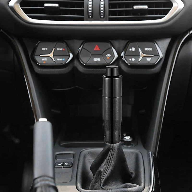 Automobilių Auto Shift Knob su Push Button, Pavarų Dėžė Stick Shifter Galva Labiausiai Automatinė Transporto priemonių (Juoda)
