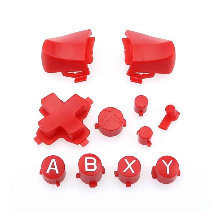 YuXi 10 spalvų ABXY D-pad skersine Kryptimi Mygtukai Mod Kit LT RT Mygtukas + Laidžios Gumos Padas Xbox One S Slim Valdytojas
