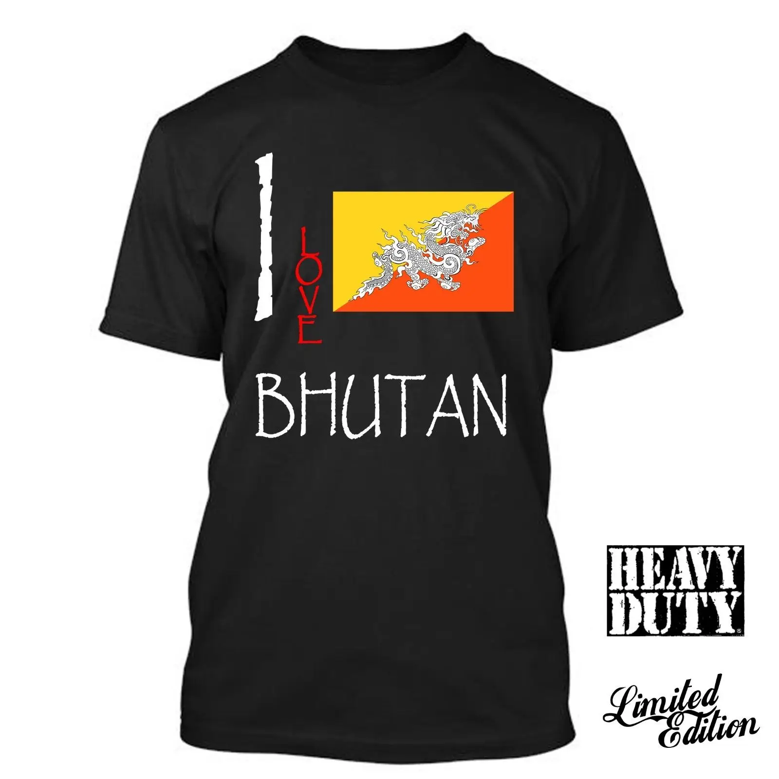 Spausdinti Tees Trumpas Rankovės O-Kaklo Butanas Aš Myliu Kultūros Vėliava Marškinėliai Tees Vyrų Vasaros Stilius