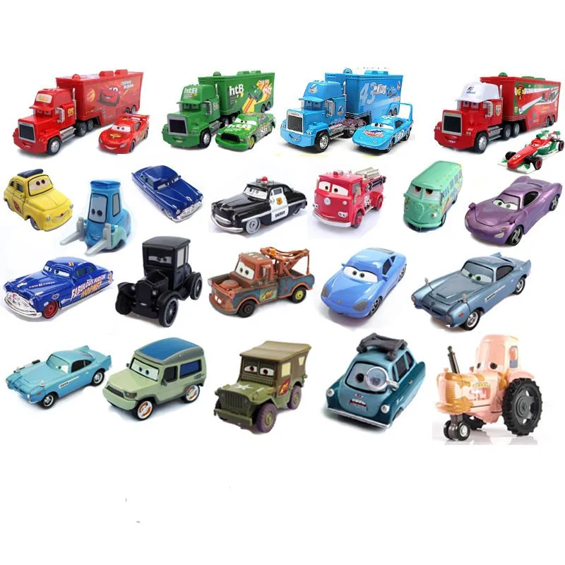 Disney Pixar Automobilių Žaislas Žaibas Mcqueen Karalius Mack Dėdė Sunkvežimių 1:55 Diecast Metal Automobilių Žaislai Vaikams Gimtadienio Dovana