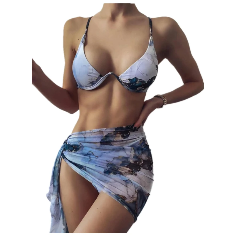 2021 Tris VNT Bikini Komplektas Trikampis Padengti Iki Apsirengti maudymosi Kostiumėliai Moterims Monokini Maillot Femme Maio Biquini Mujer Banador Badpak Dames