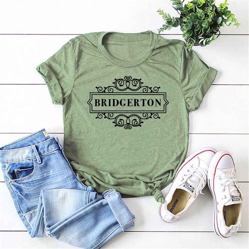 Moterų Bridgerton Marškinėliai TV Šou Bridgerton Įkvėpė Tees Lady Whistledown Anthony Benediktas Colin T-shirt, Derliaus Atsitiktinis Viršūnės
