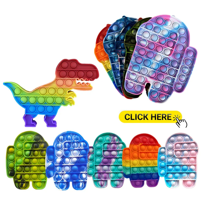 Sumažinti Autizmo Nemokamas Pristatymas Rainbow Push Burbulas Anti Stresas Fidget Žaislai Antistress Paprasta Dimple Jutimo Žaislas