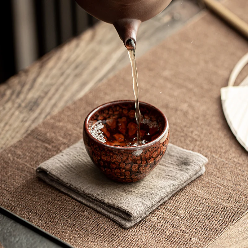 Kinų Stiliaus Jianzhan Teacup Arbatos Nustatyti Pagrindinį Taurės Vieną Produktą Teacup Naftos Lašas Mažas Teacup